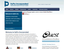 Tablet Screenshot of hypro.com